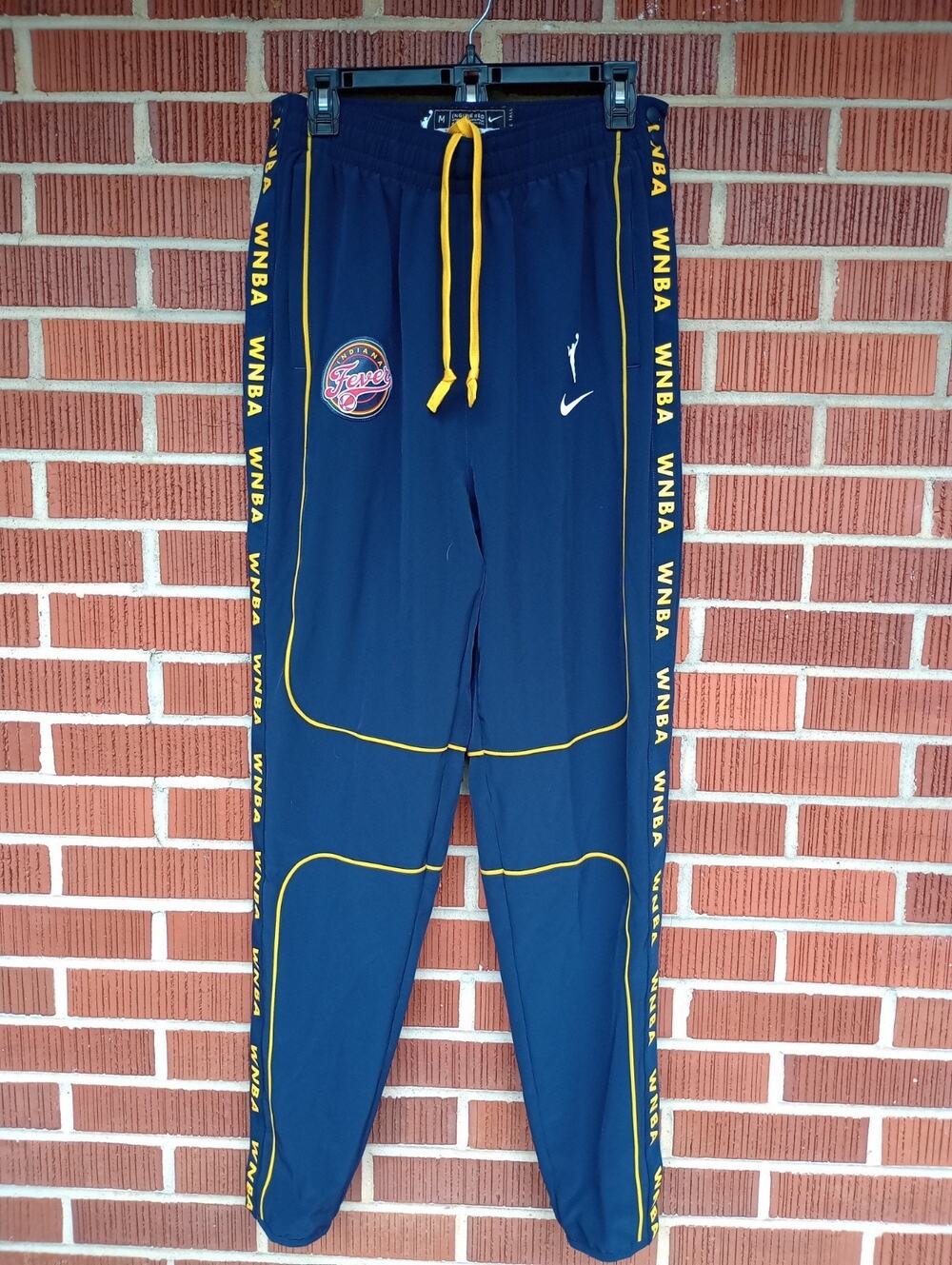 Nike Indiana Fever Pants Womens M Navy Blue WNBA Warm Up Tear Away NWT$100